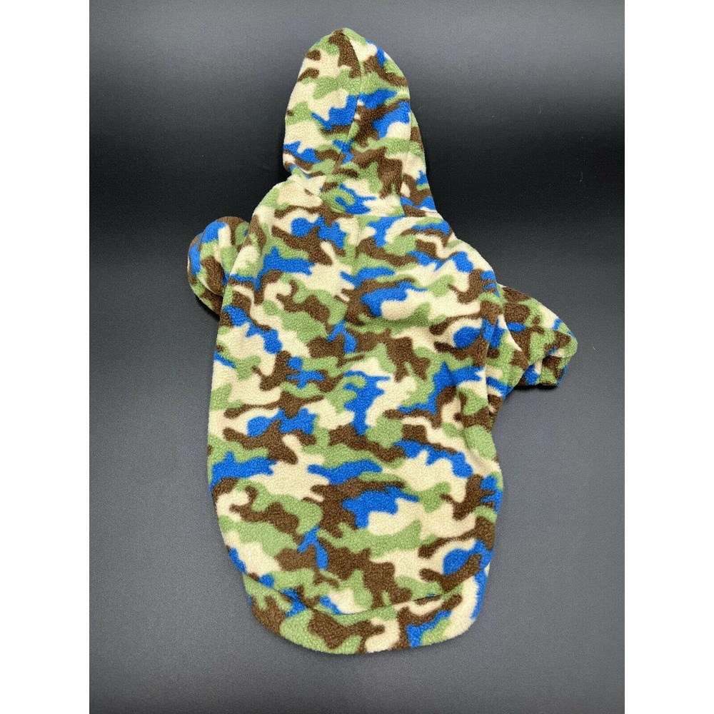 Cute Dog Camouflage Cozy Fleece Sweater Pet Clothes Puppy & Cat Apparel